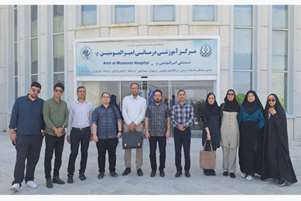 بازدید گروه نانوفناوری پزشکی از مرکز آموزشی،درمانی امیرالمومنین (ع)