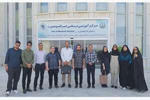 «بازدید گروه نانوفناوری پزشکی از مرکز آموزشی،درمانی امیرالمومنین (ع)»